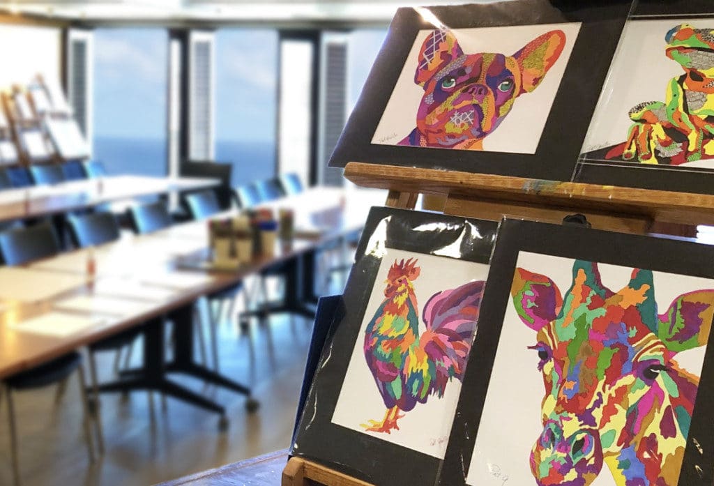 The Artists Loft on Oceania Riviera.