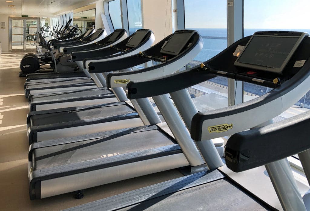 The Oceania Riviera gym.