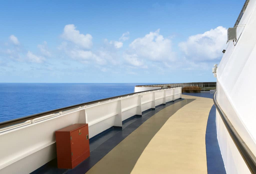 The Oceania Riviera jogging track.