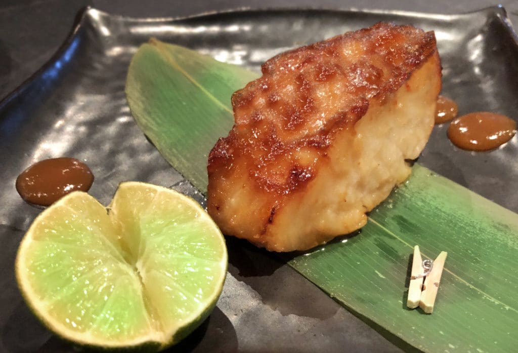 Red Ginger's most popular dish, Miso Glazed Seabass.