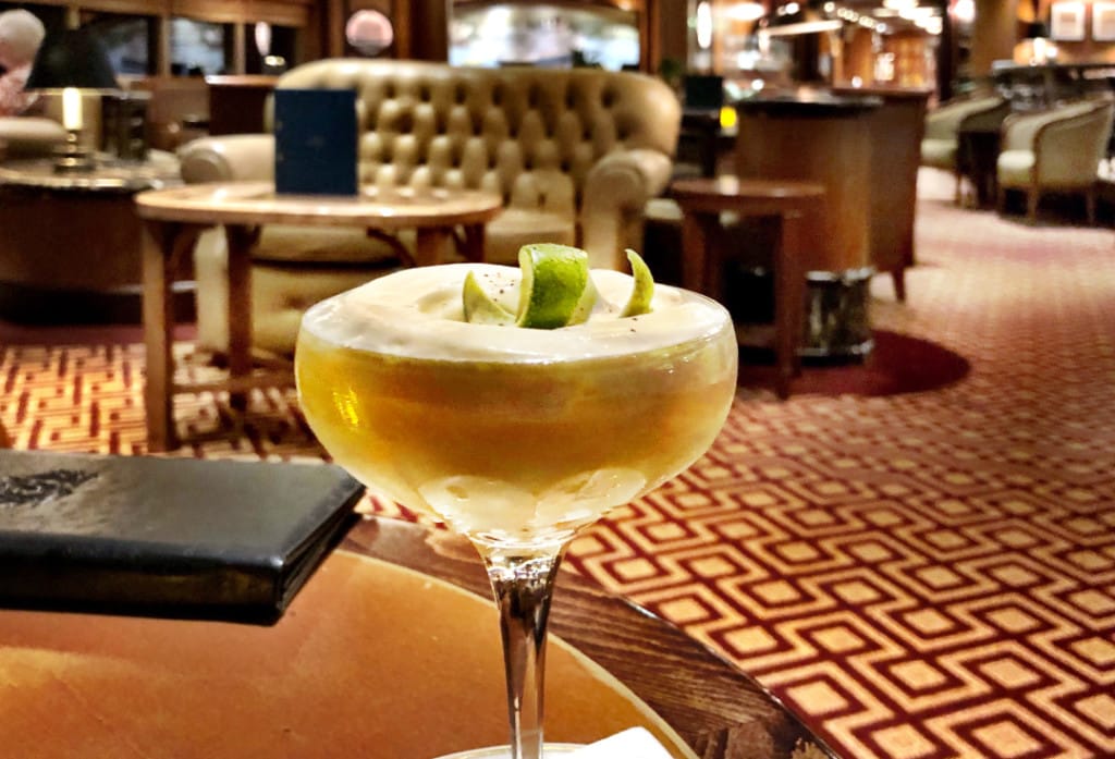 The Cunard cocktail called Punch Romaine à la Carpathia.