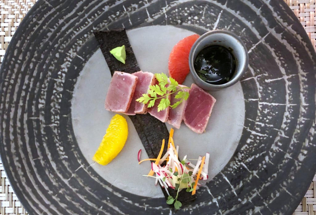 Saku Tuna as served at Indochine on Silver Spirit.