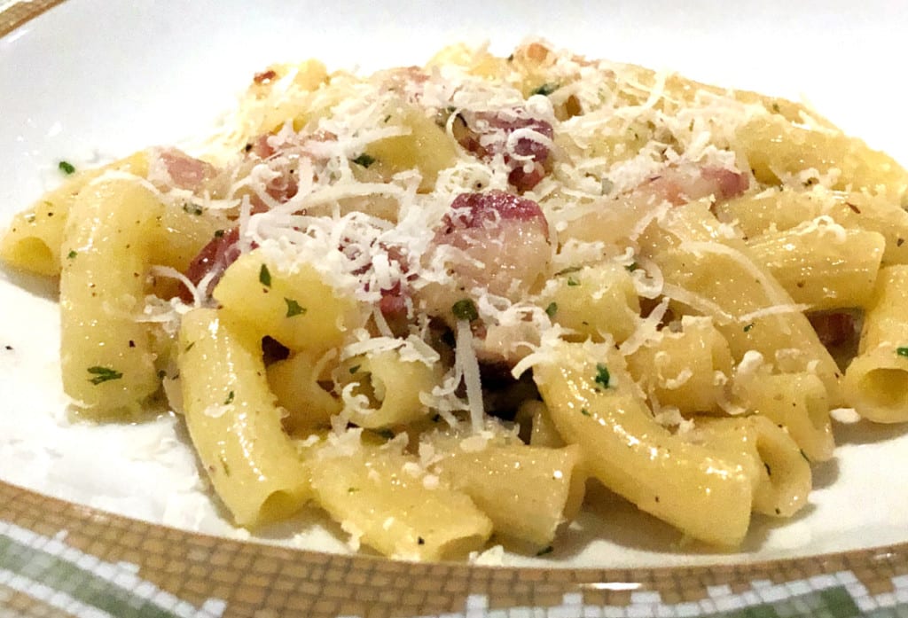 La Terrazza's Rigatoni alla Gricia.