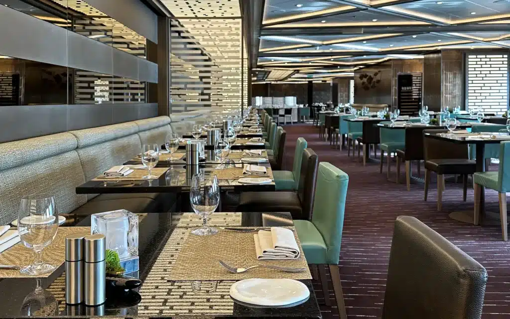 The Indochine restaurant on board Silver Spirit.
