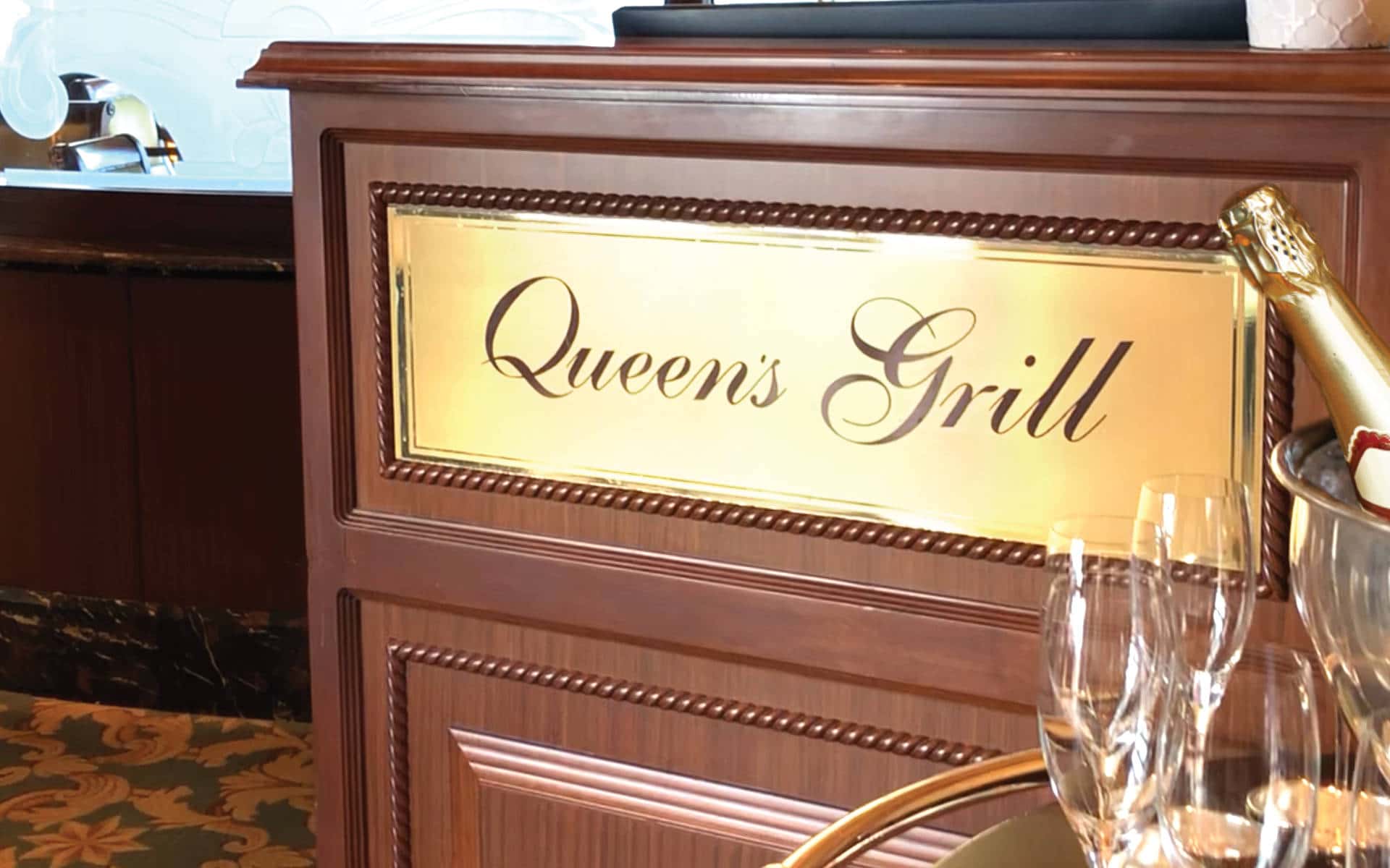 Queen Elizabeth Queens Grill.