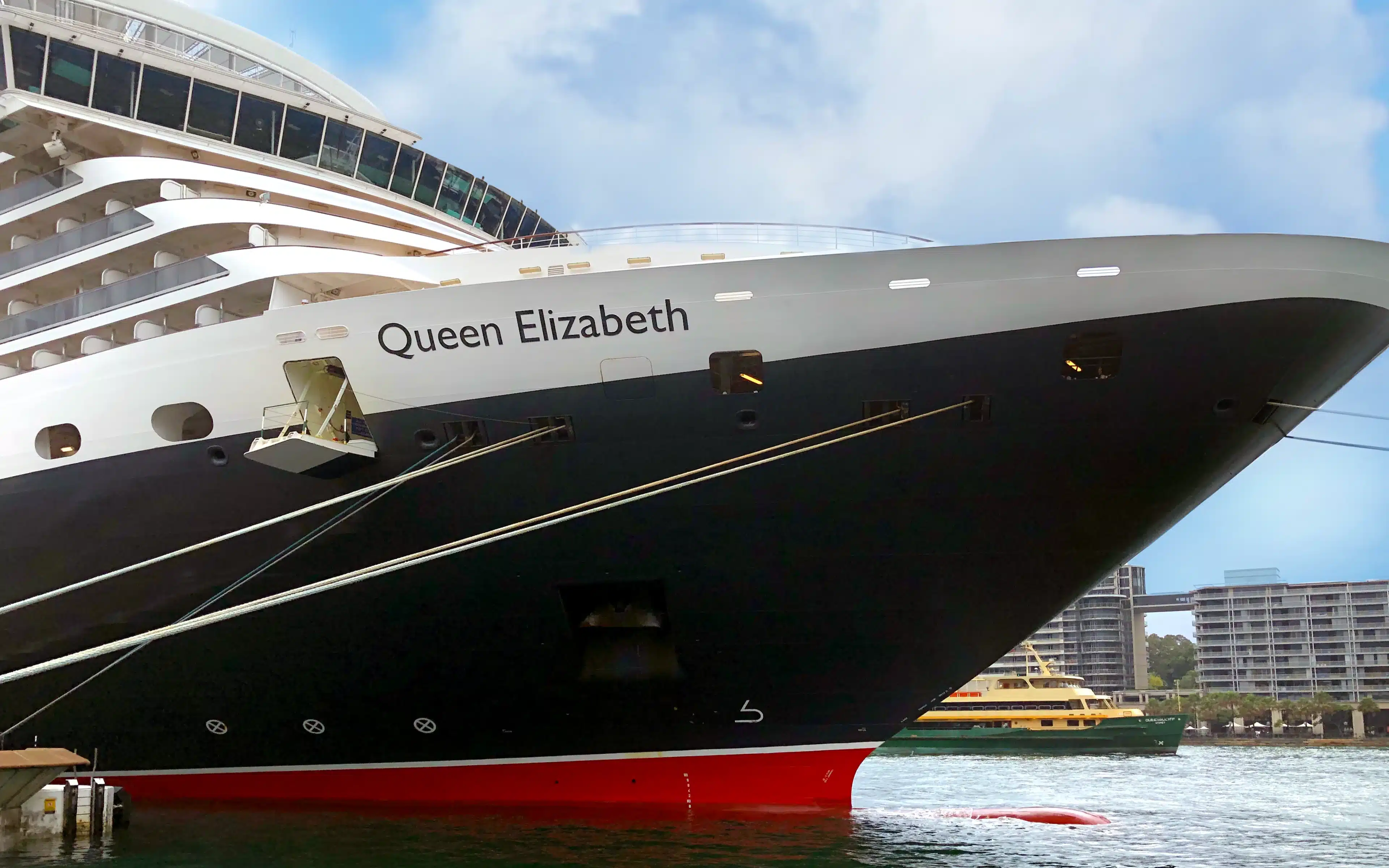 The Queen Elizabeth cruise ship.