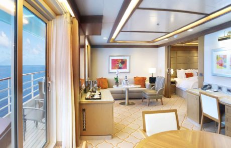 A Silver Suite onboard Silver Spirit.