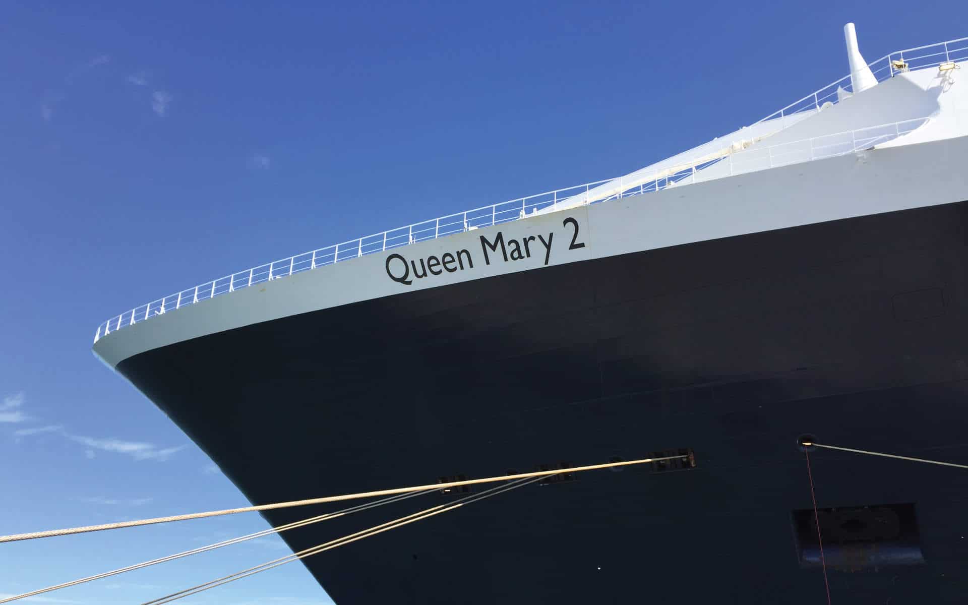 The Queen Mary 2 ocean liner.