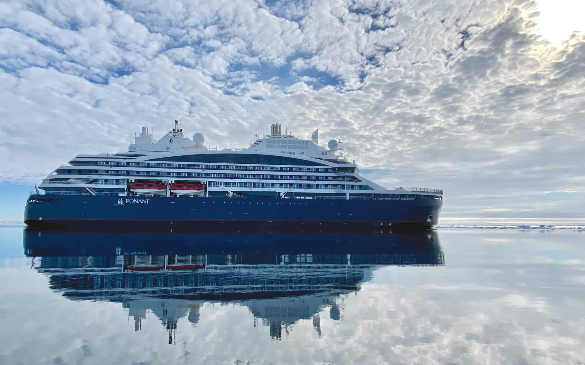 Ponant Cruises polar expedition vessel named Le Commandant Charcot.