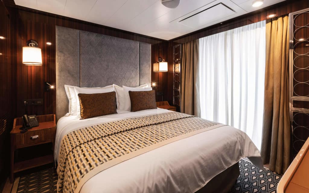 Bedroom in the Navigator Suite on World Navigator.