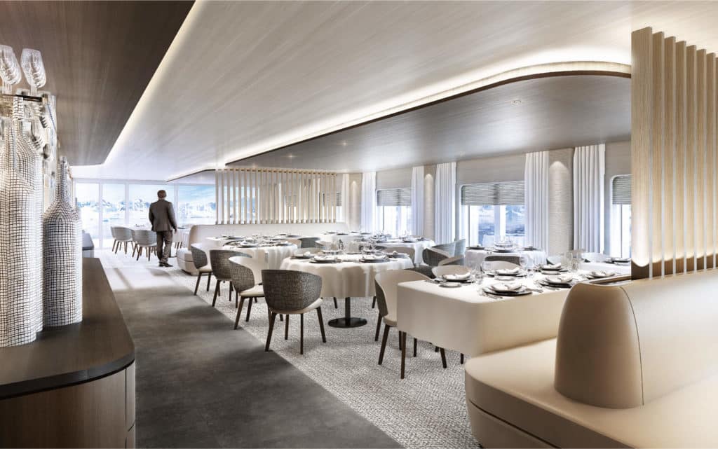 The gastronomic restaurant known as Nuna on Le Commandant Charcot.