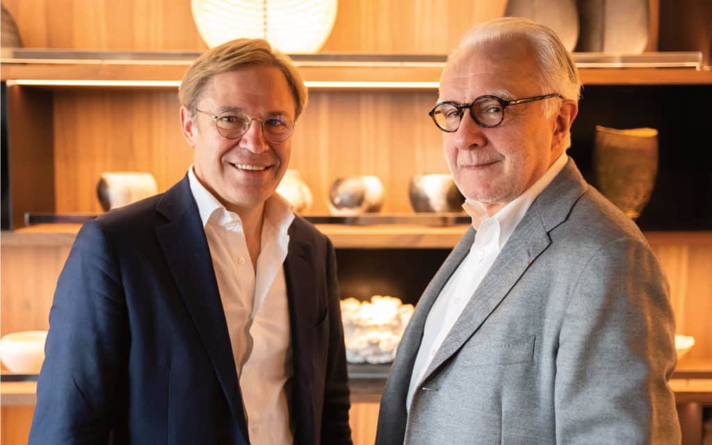 Ponant CEO Hervé Gastinel and chef Alain Ducasse were at the launch of Le Commandant Charcot.