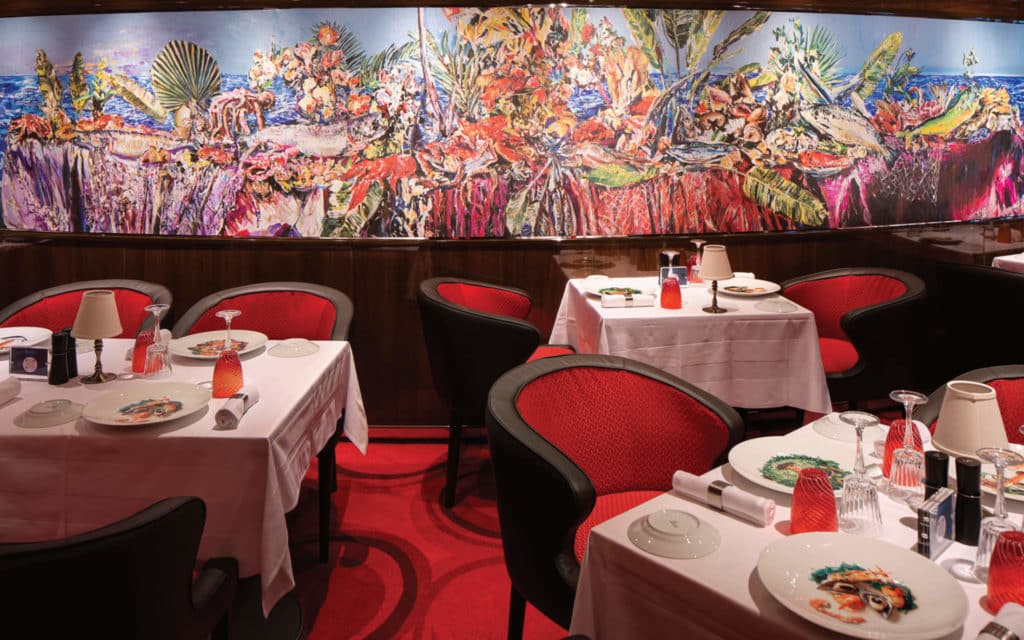 Magnus Sodamin's mural in his father's restaurant on Rotterdam.