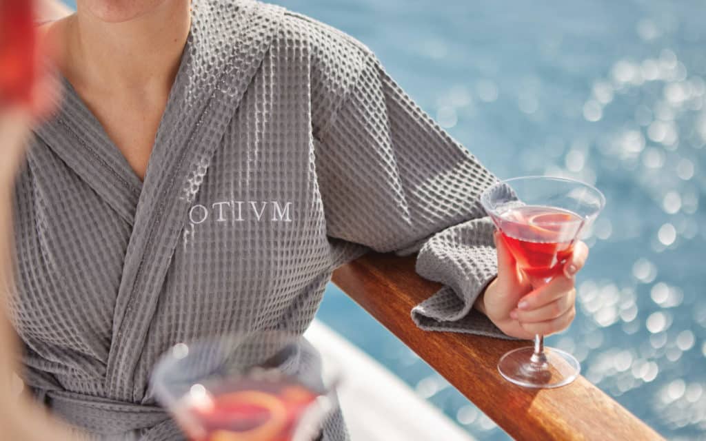 Otium means indulgent coctails on the balcony.