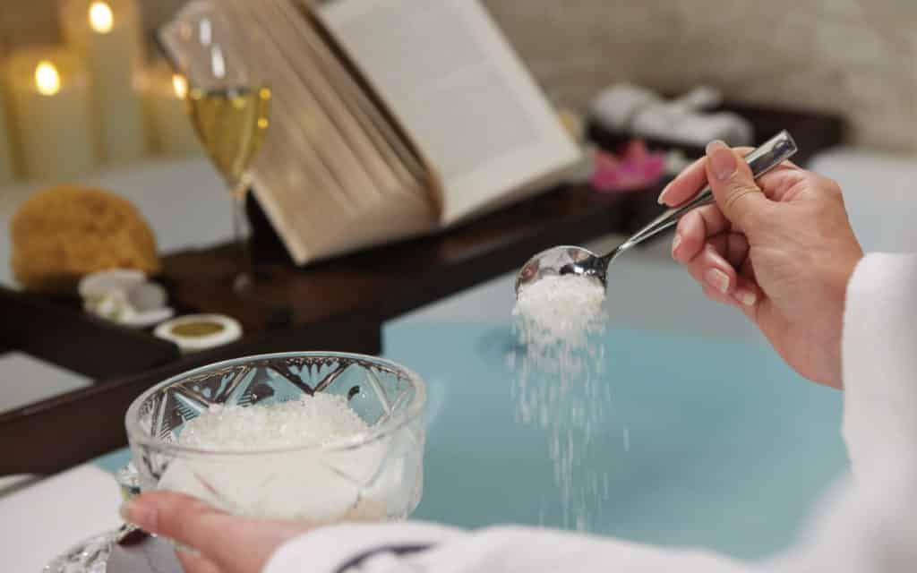 Bath salts are part of the Otium bathing ritual.