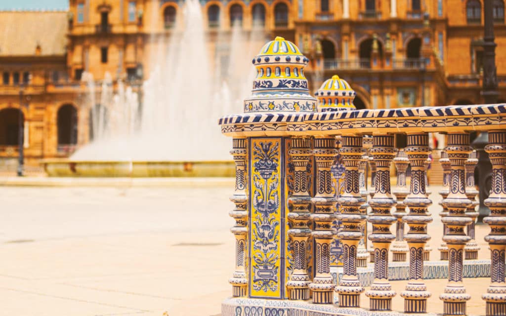 Plaza de Espana in Seville, Spain.