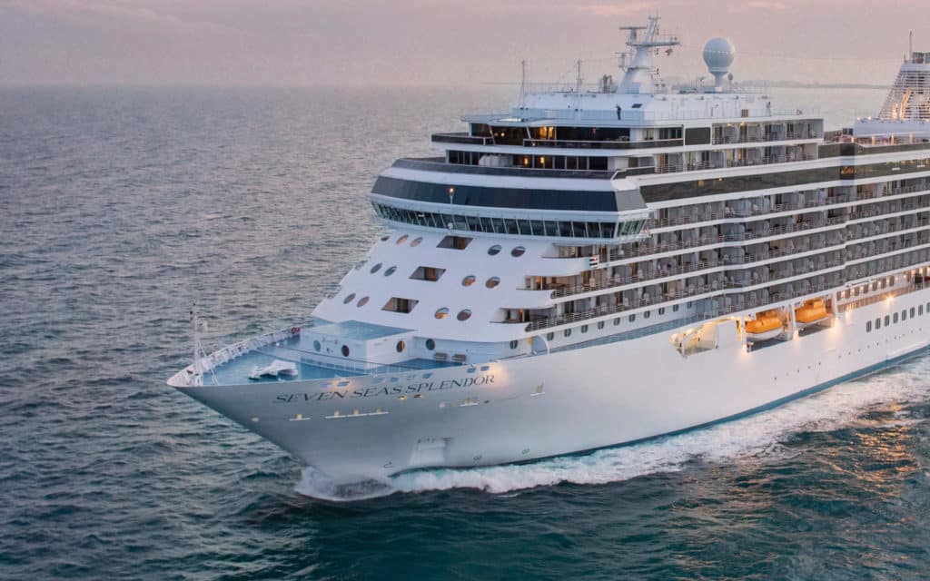 The ultra-luxury Seven Seas Splendor cruise ship.