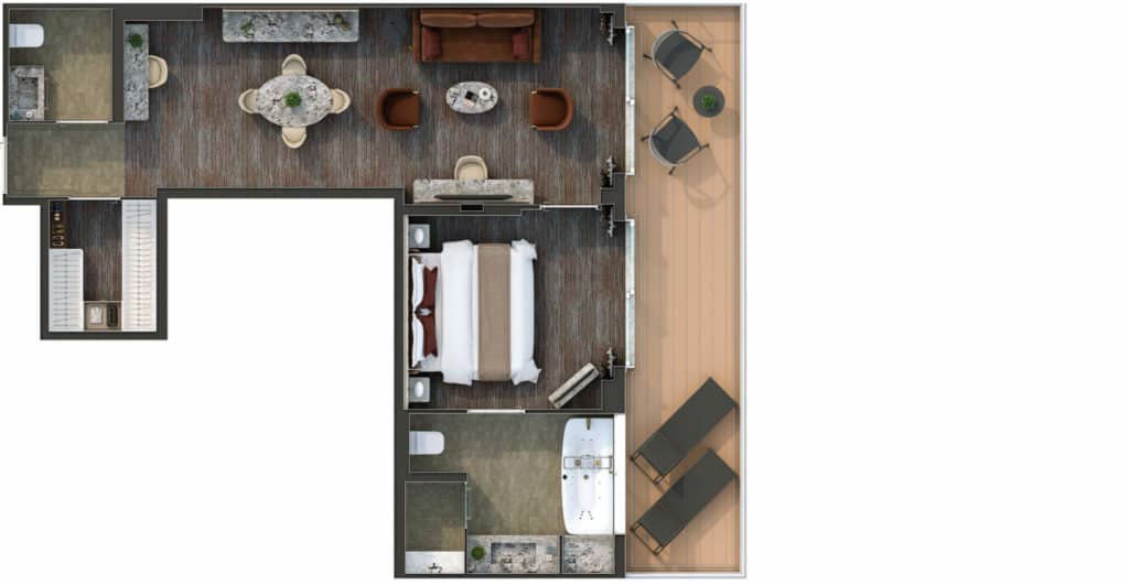 Layout of the Signature Suite on Silver Nova.