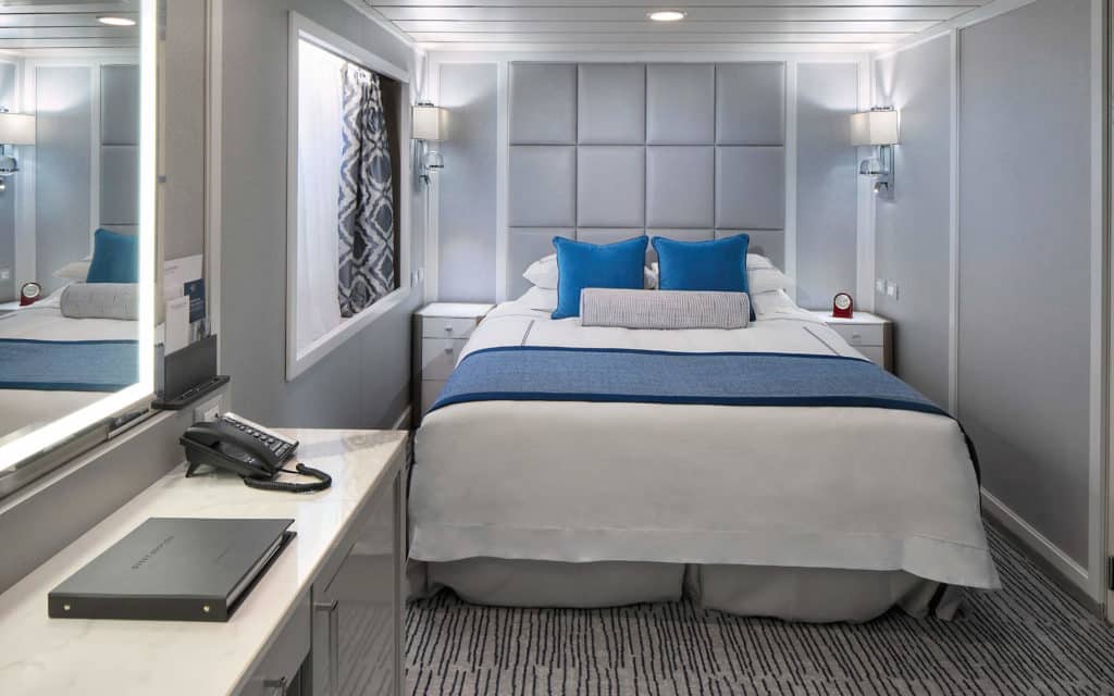 New Solo Oceanview Staterooms aboard Regatta, Insignia, Nautica, and Sirena (rendering).