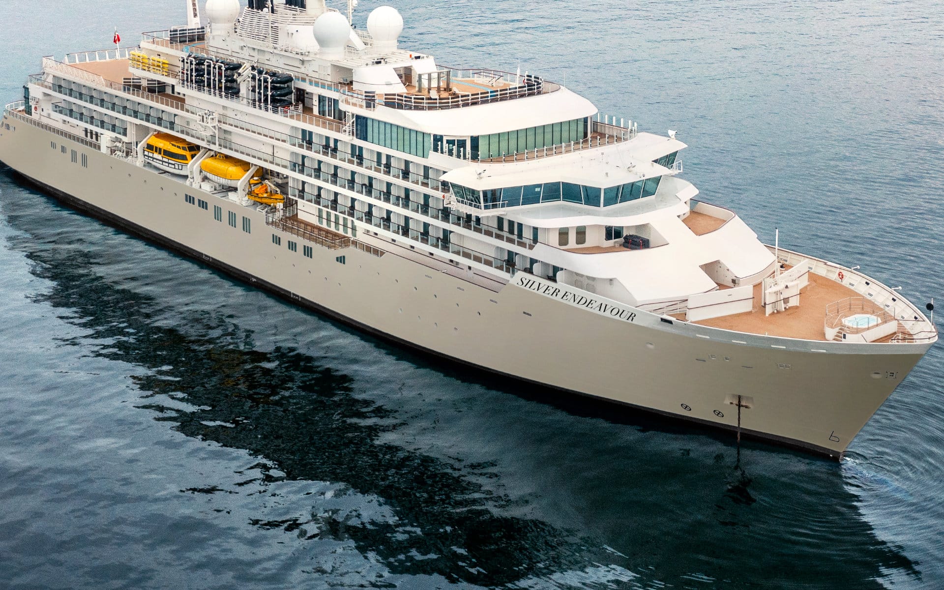An rendering of Crystal Endeavor acquired by SIlversea Cruises.