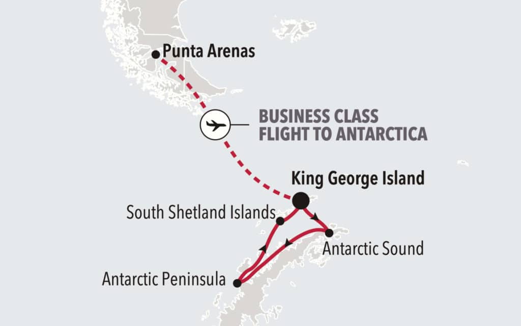 Silversea Cruises Antarctic Bridge map.