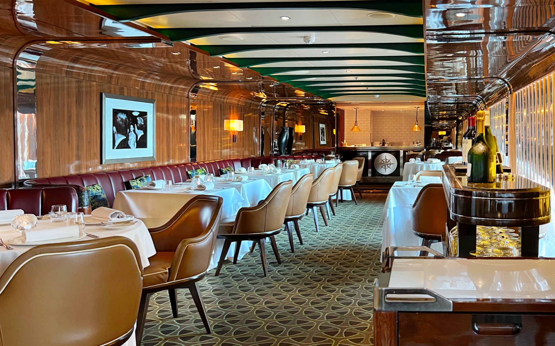 The Grill by Thomas Keller restaurant on Seabourn Quest.