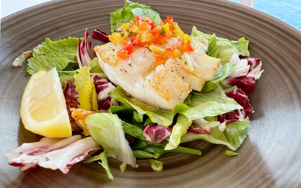 Fish of the Day as served in The Patio restaurant on Seabourn Quest.