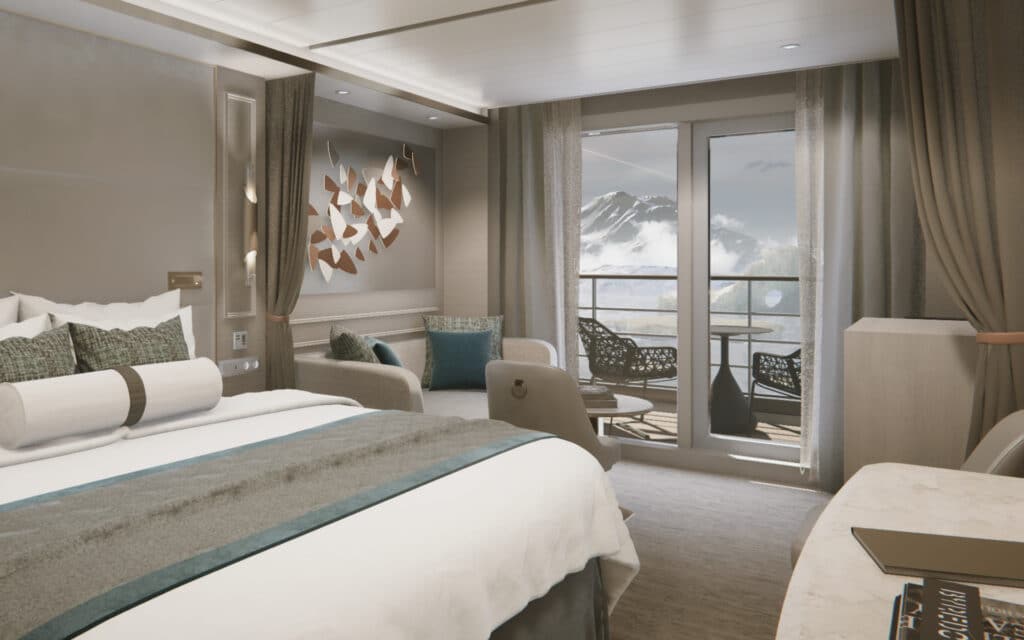 A Classic Veranda Suite on Silver Endeavour.