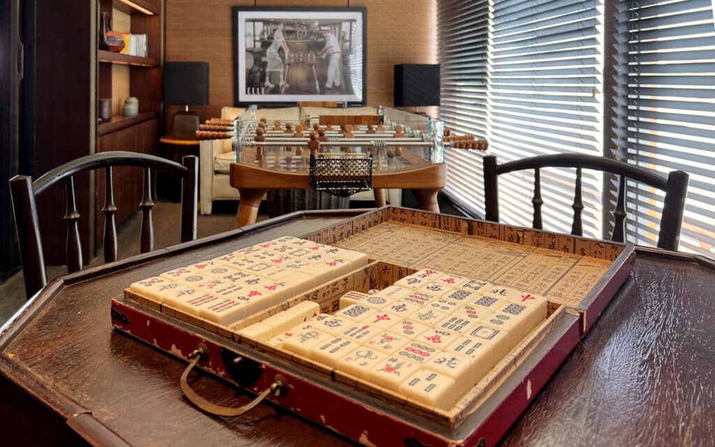 The Games Room on the Aqua Mekong river cruise ship.