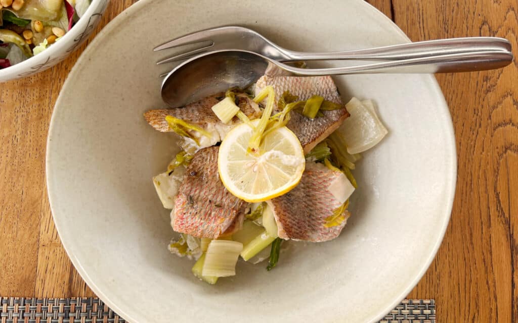 Red Snapper with Lemon & Celery.