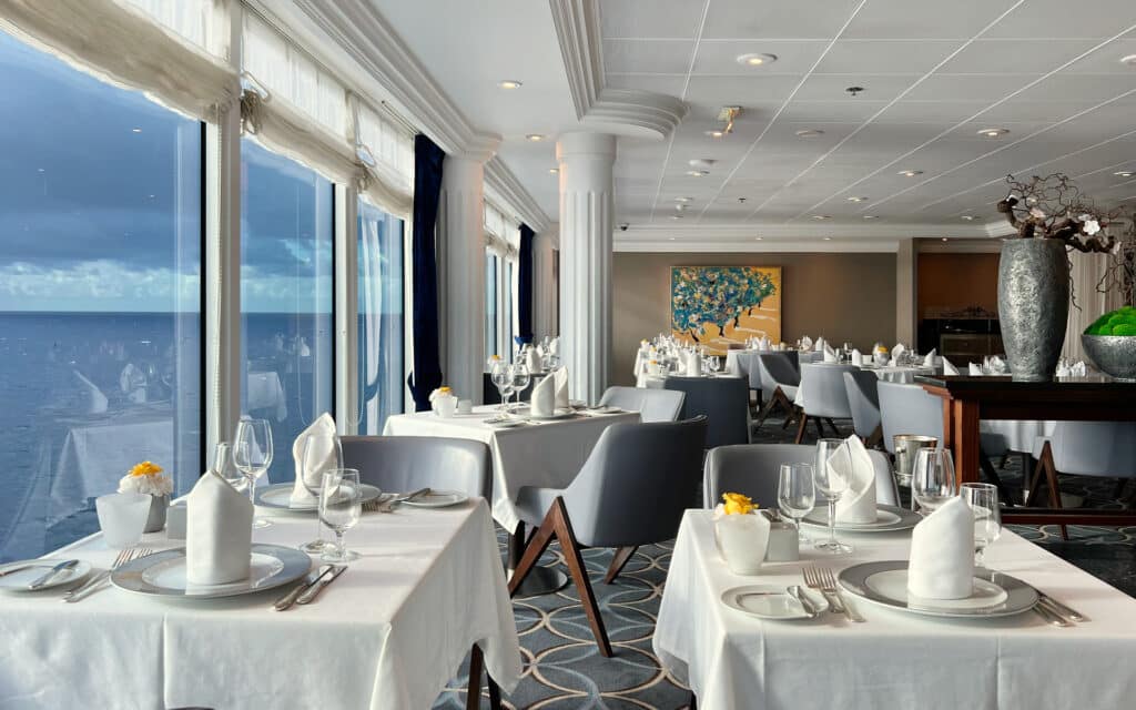 The Aqualina Restaurant on Azamara Quest.