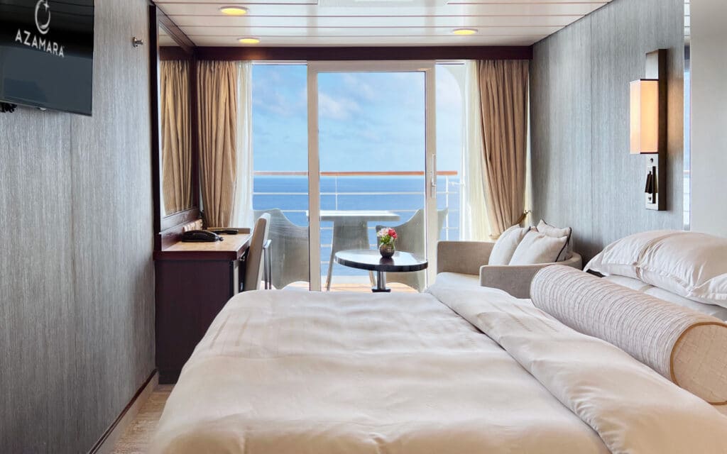 An Azamara Quest Veranda Stateroom.