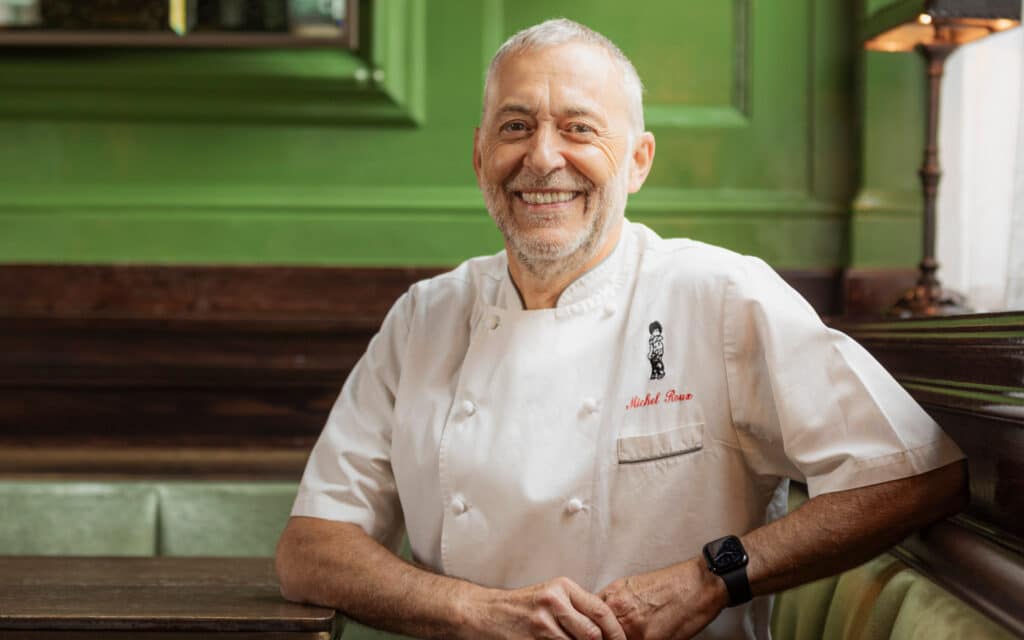 Chef Michel Roux Jr. in The Wigmore restaurant in London.