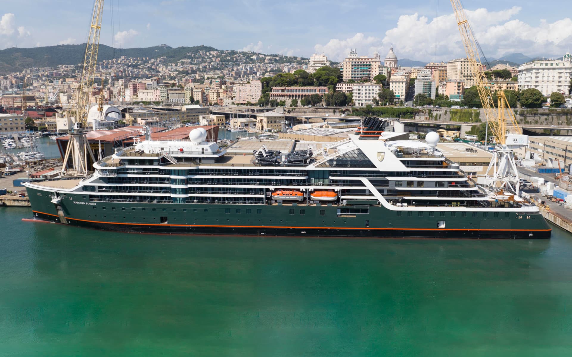 Seabourn Pursuit in the T. Mariotti Shipyard.