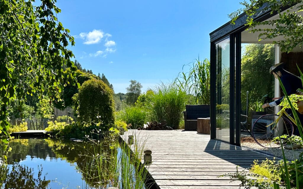 A private garden in Forresfhord, Norway.