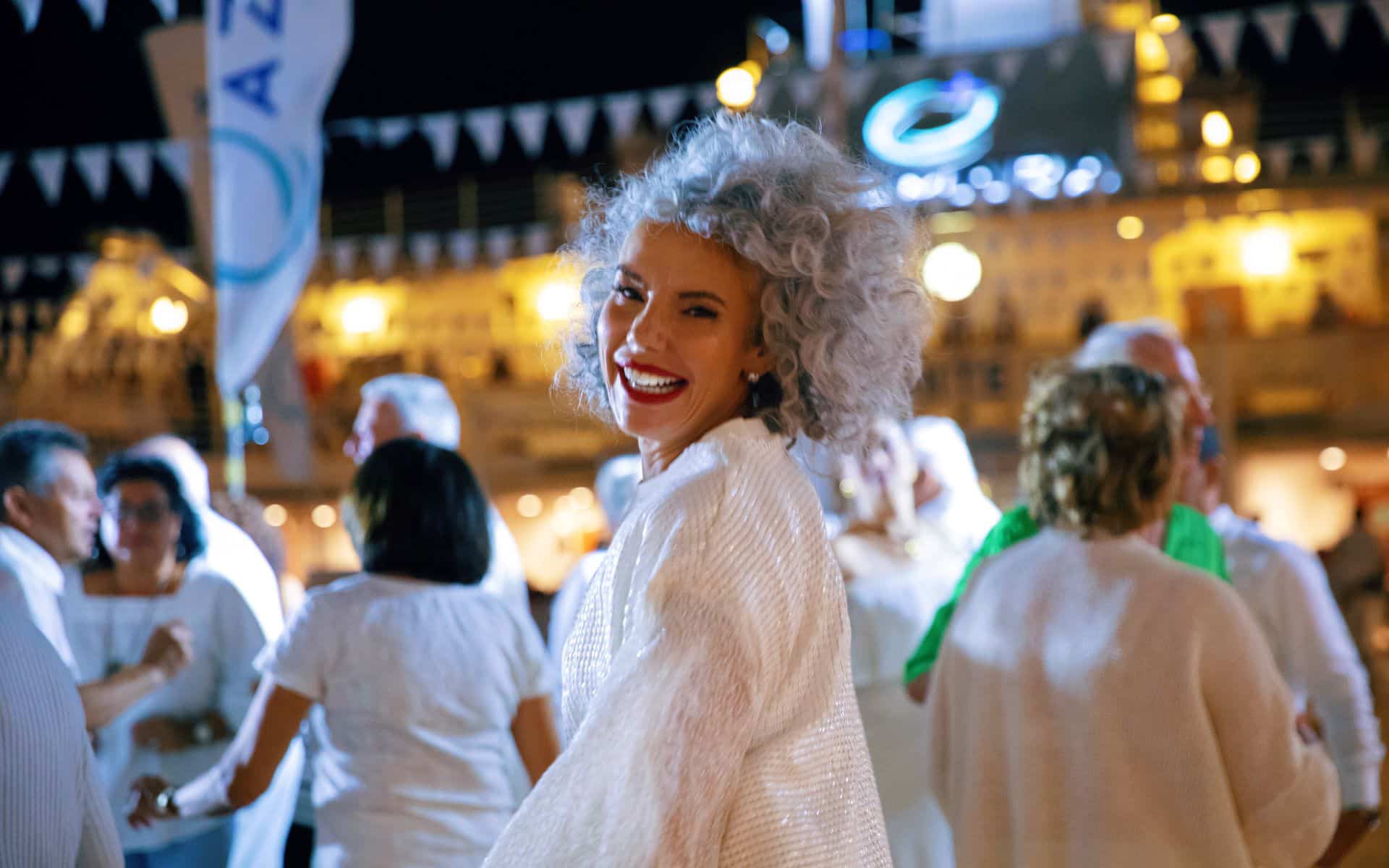 White Night Parties like this one were included in the Azamara Circle loyalty program suvery.