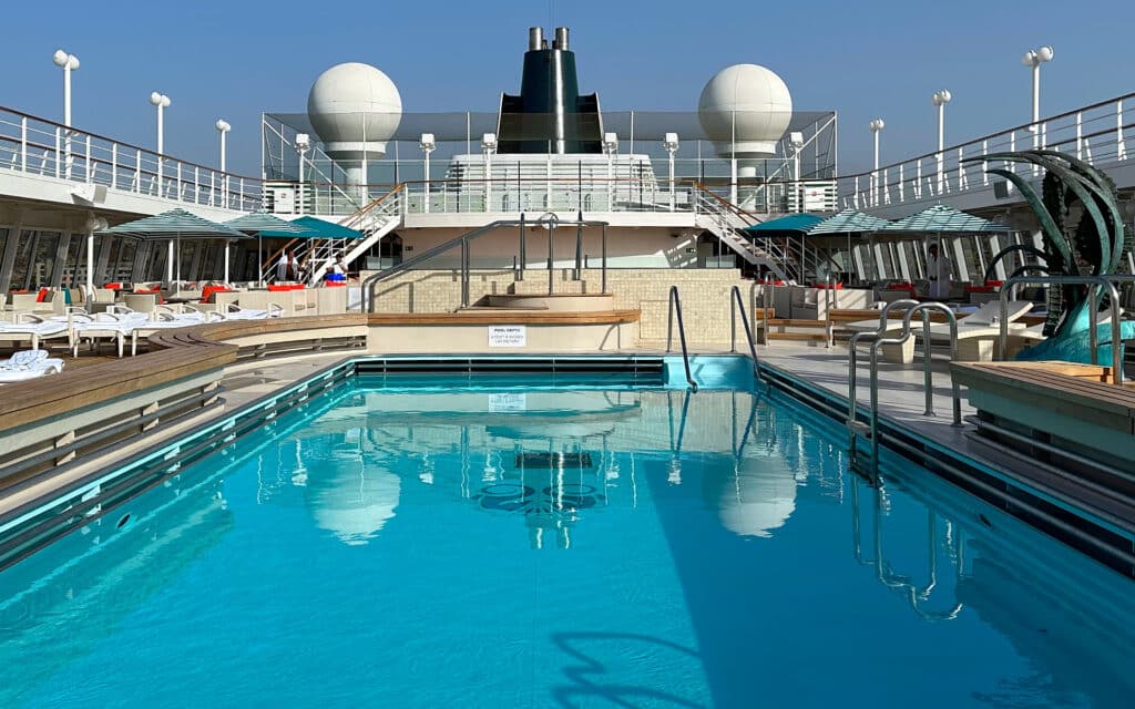 The Seahorse Pool on the Crystal Symphony cruise ship.