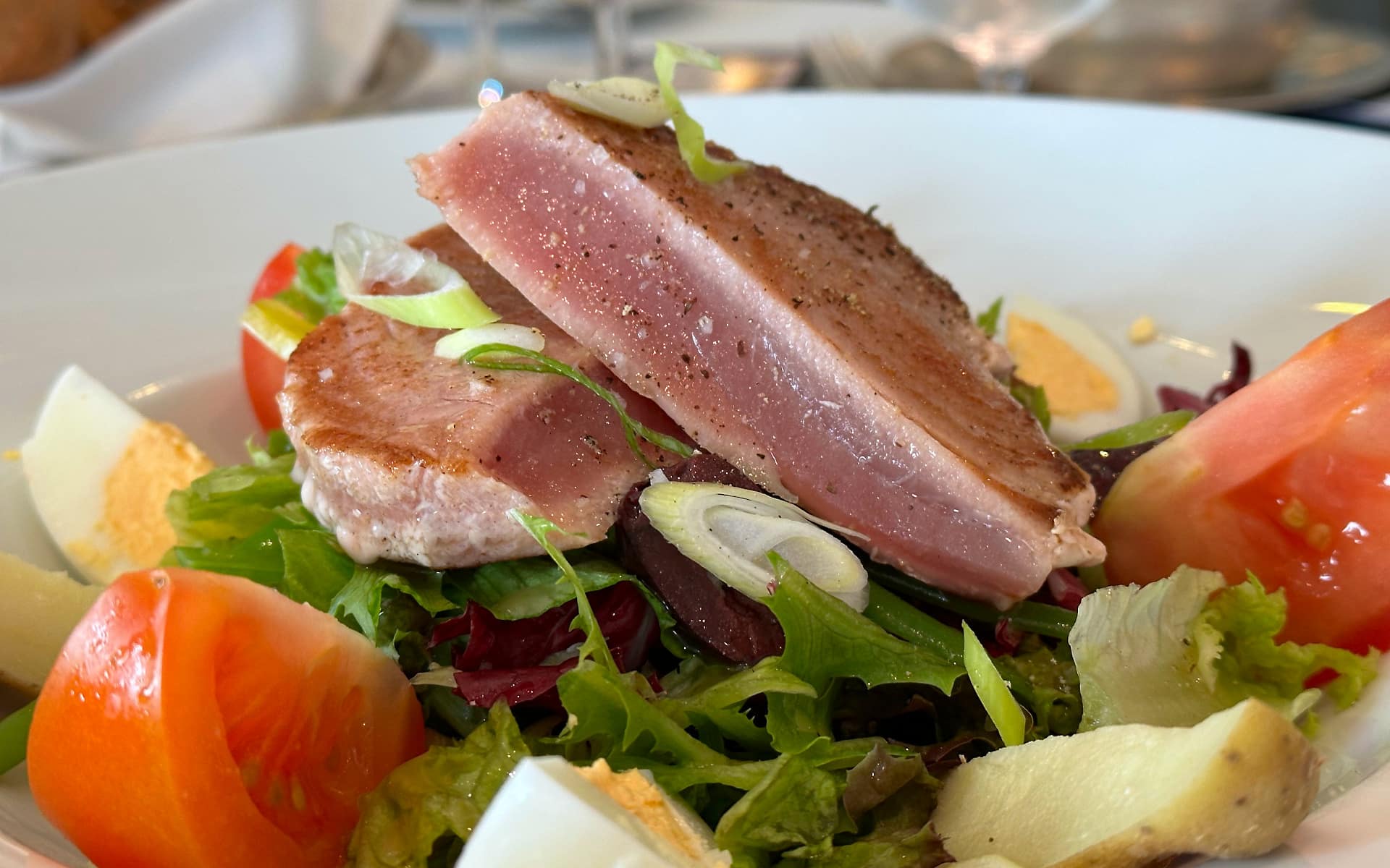 Salad Nicoise as served on Oceania Riviera