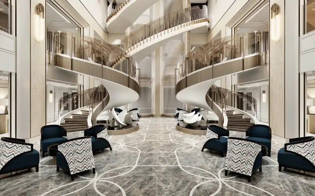 The Atrium on Seven Seas Prestige (rendering).