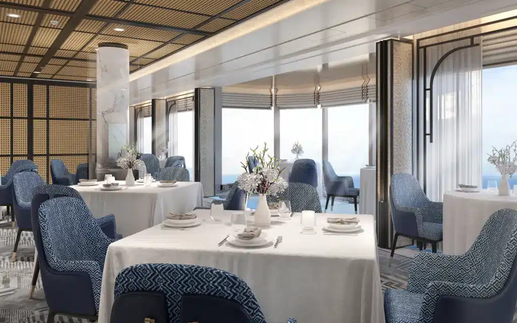La Veranda restaurant aboard Seven Seas Prestige (rendering).
