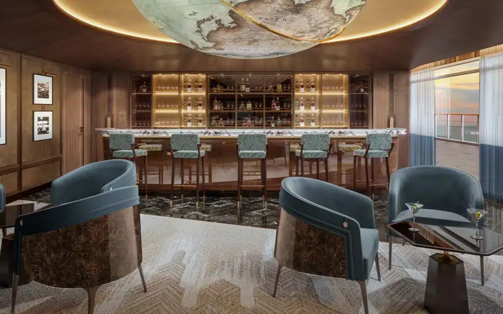 The Meridian Lounge on Seven Seas Prestige (rendering).