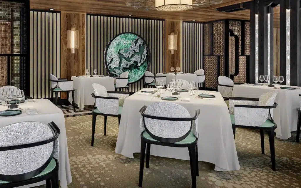 The Pacific Rim restaurant aboard Seven Seas Prestige (rendering).