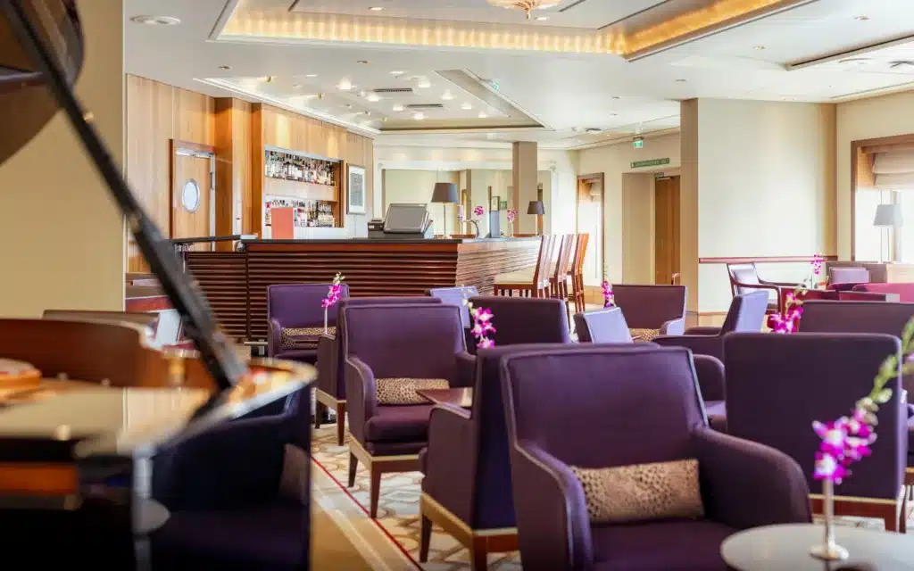 The Grills Lounge on board Queen Mary 2.