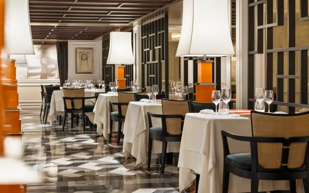 The Red Ginger Restaurant on board Oceania's Vista.