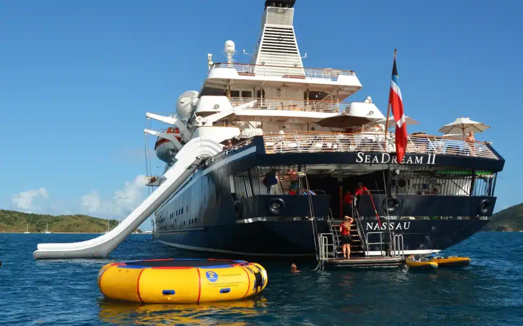 SeaDream II watersports marina.