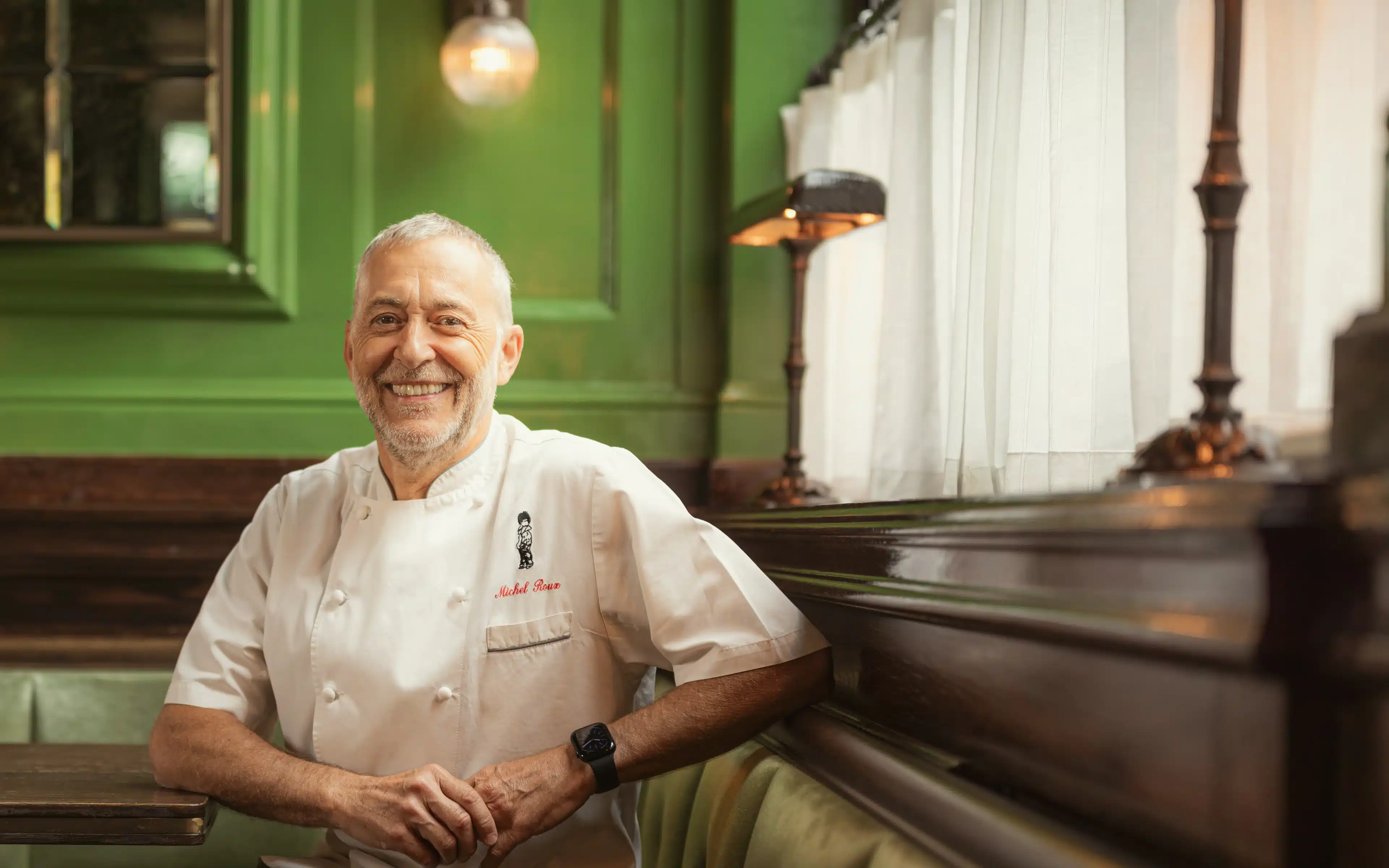 Michel Roux aboard the Queen Anne cruise ship.