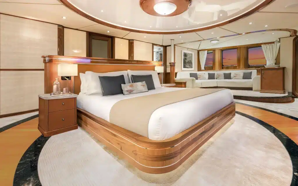 The Owners Suite bedroom on Aqua Lares.