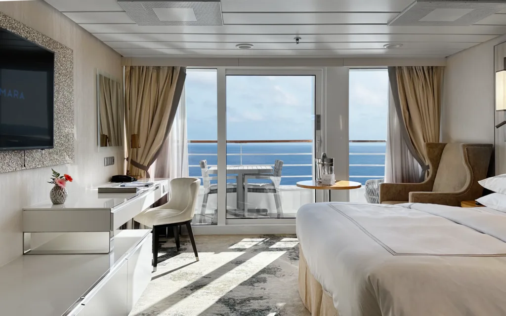 An Azamara Pursuit Continent Suite.