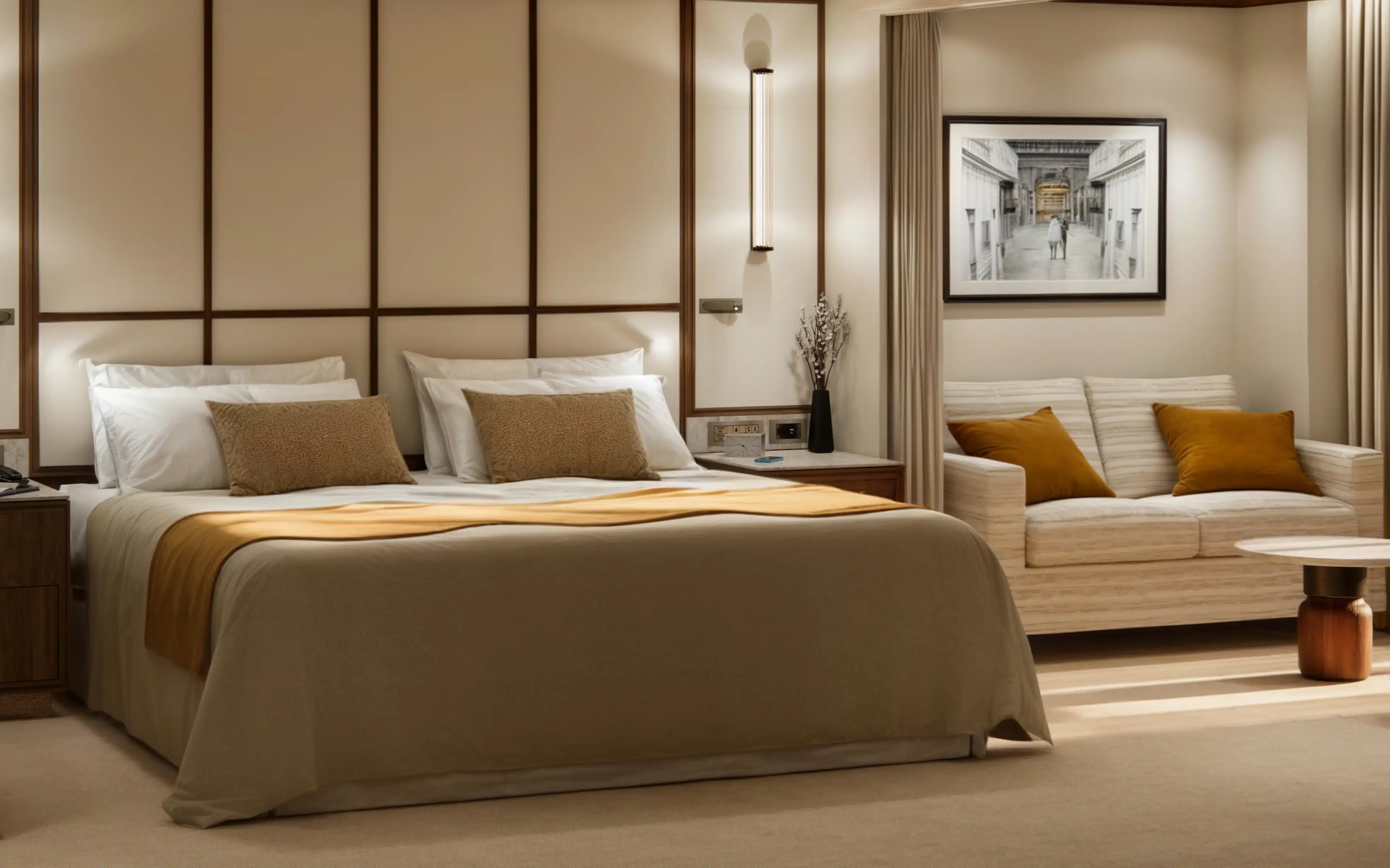 Aquamarine Veranda Suite on board Crystal Grace (rendering).