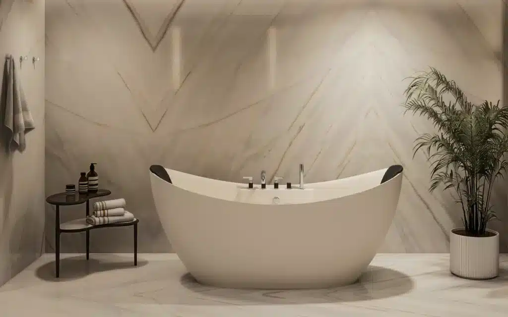 The free-standing Jacuzzi in the Crystal Grace Owner's Suite.